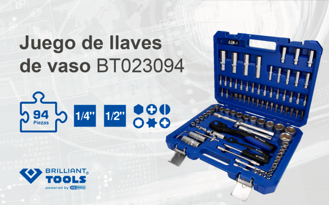Juego de llaves de vaso BT023094